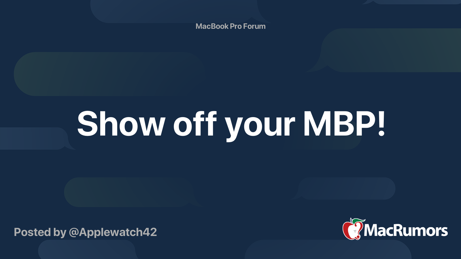 Show off your MBP! | MacRumors Forums