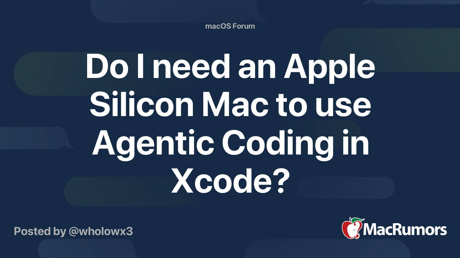 Do I need an Apple Silicon Mac to use Agentic Coding in Xcode ...