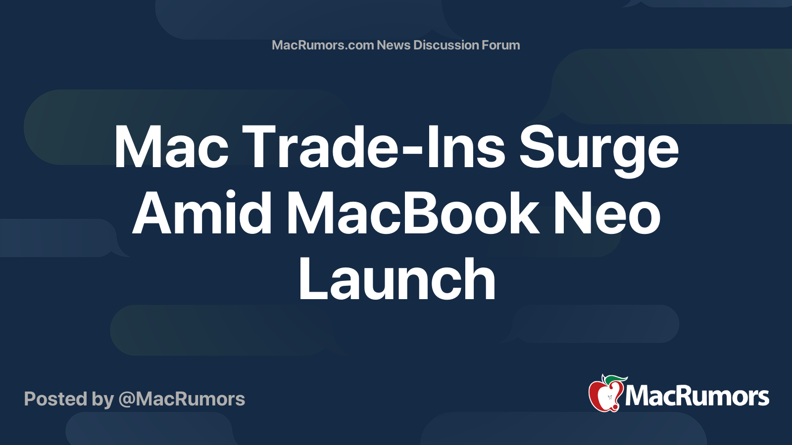Mac Trade-Ins Surge Amid MacBook Neo Launch - MacRumors