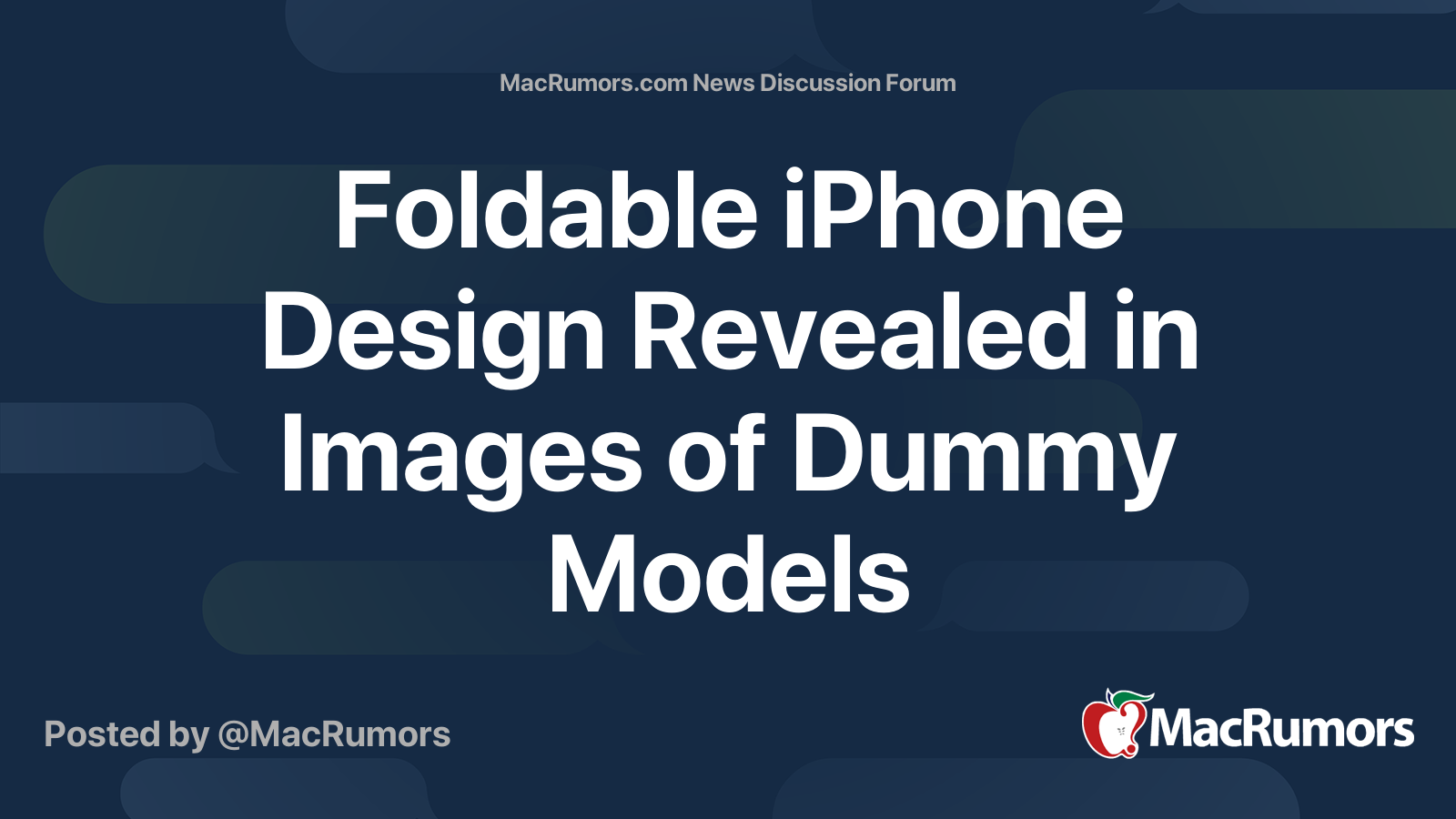 Foldable iPhone Design Revealed in Images of Dummy Models | Page 2 ...