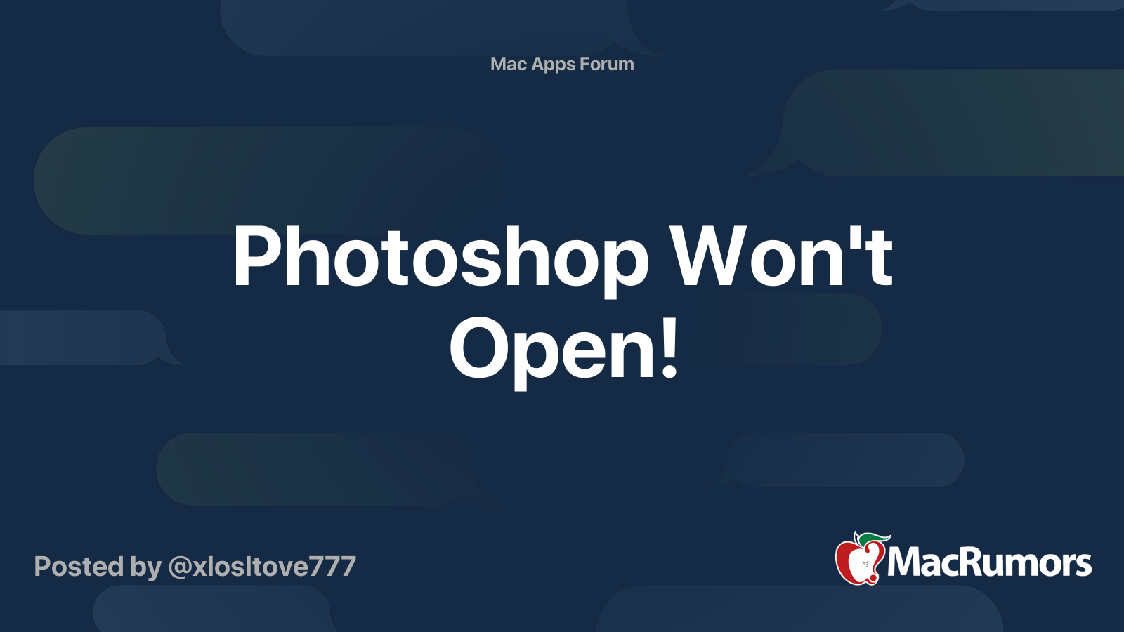 photoshop wont download on mac