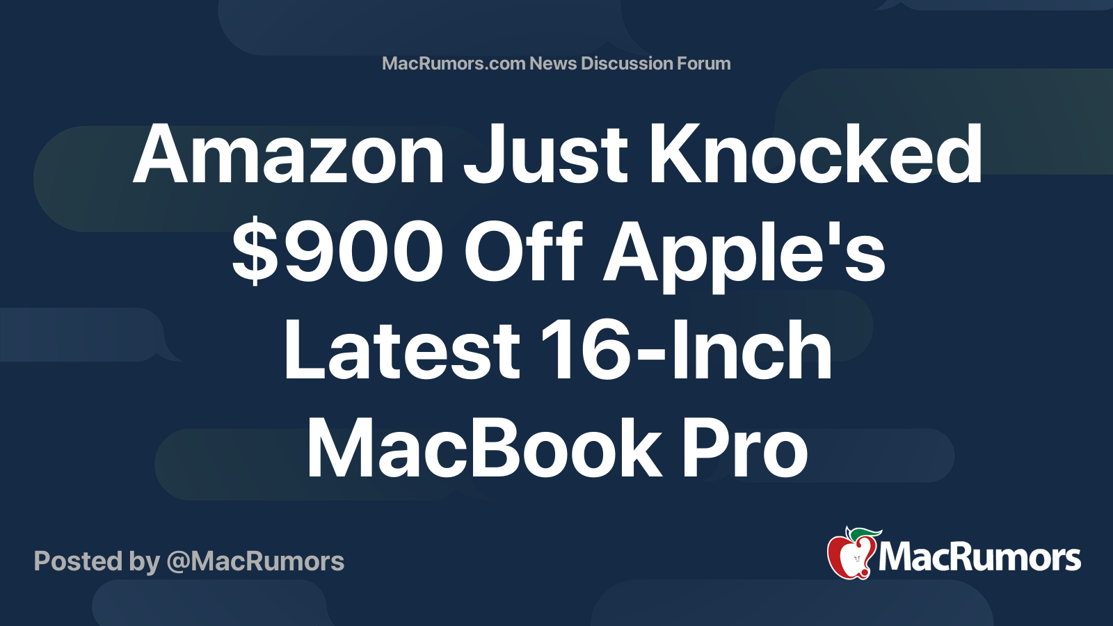 Amazon Just Knocked $900 Off Apple's Latest 16-Inch MacBook Pro | Page ...