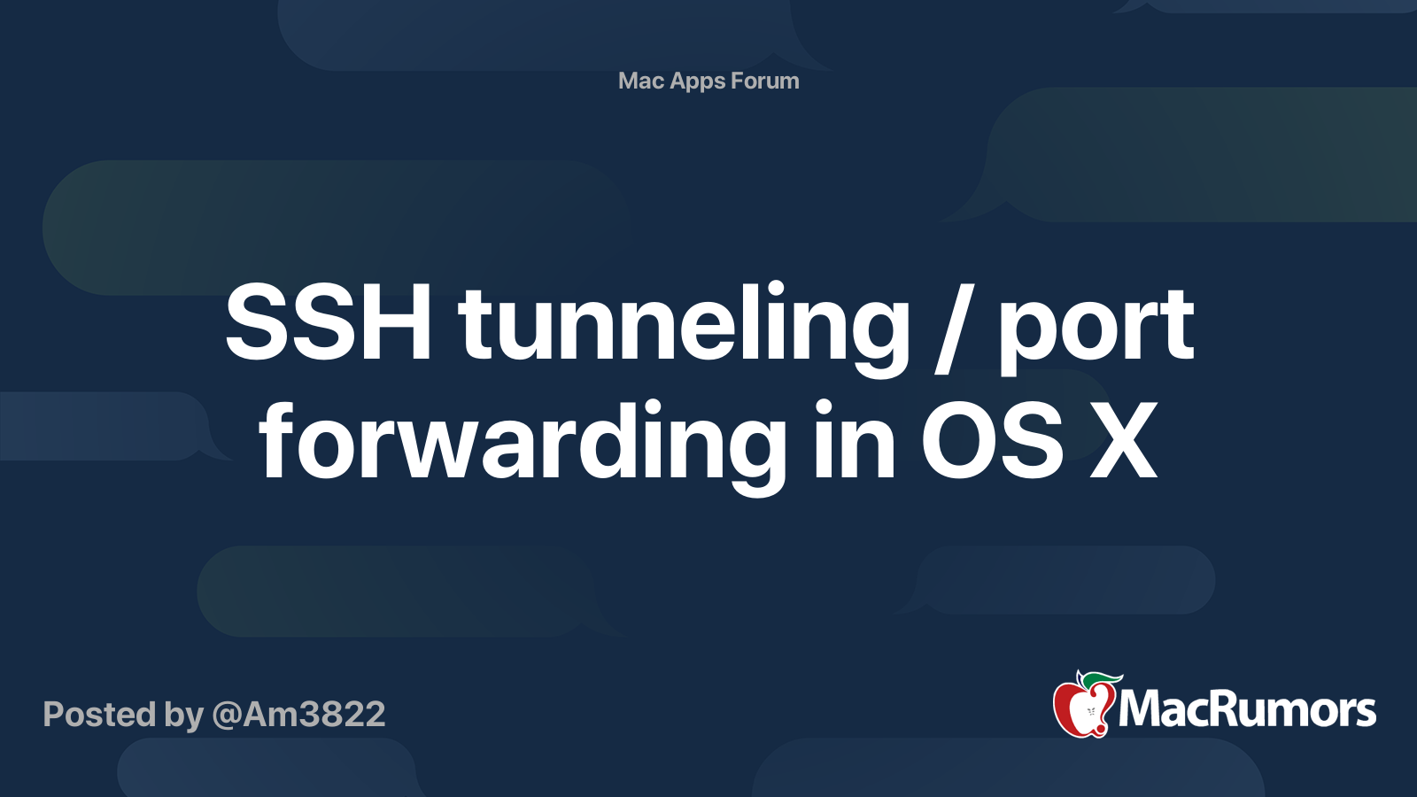 osx ssh tunnel