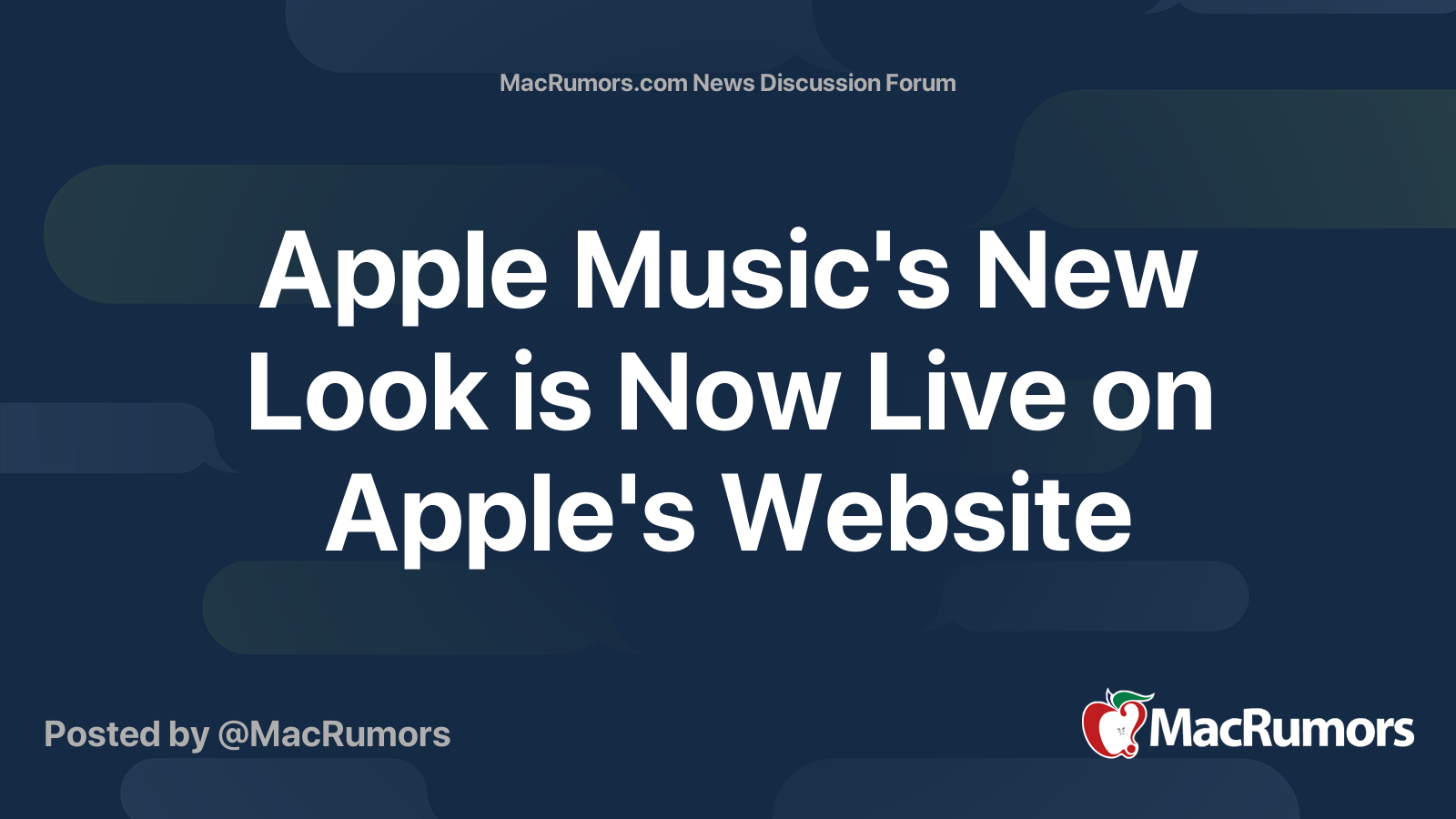 Apple Music's New Look is Now Live on Apple's Website | Page 3 ...