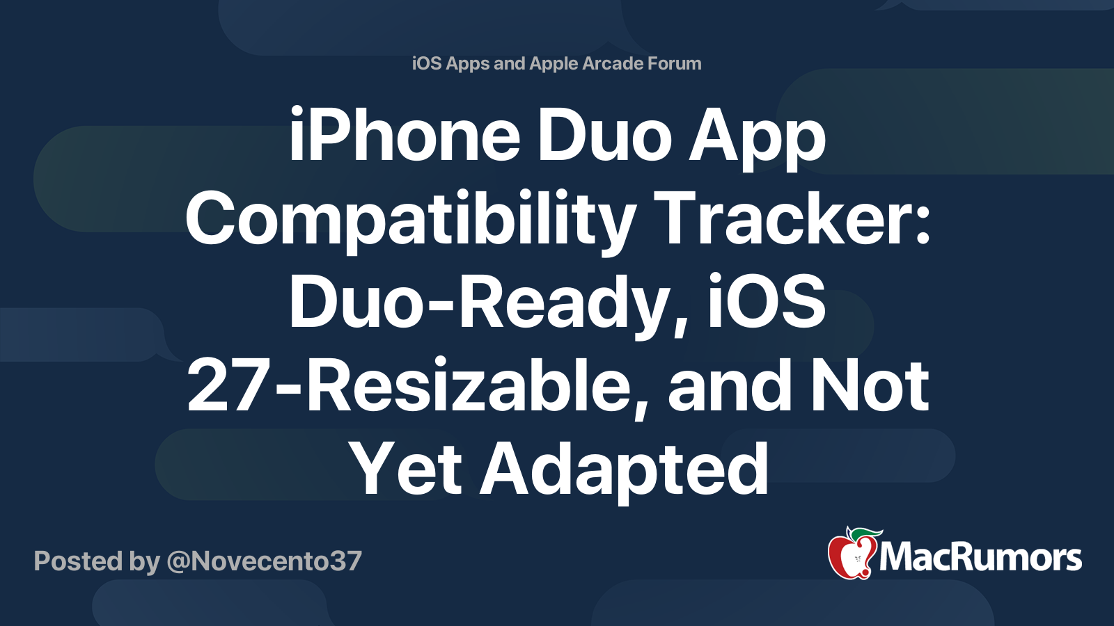 iPhone Duo App Compatibility Tracker: Duo-Ready, iOS 27-Resizable, and ...