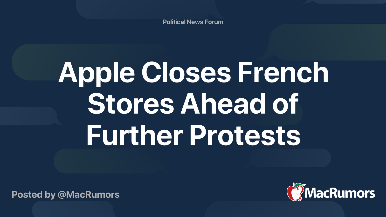 Apple Closes French Stores Ahead of Further Protests | Page 7 ...