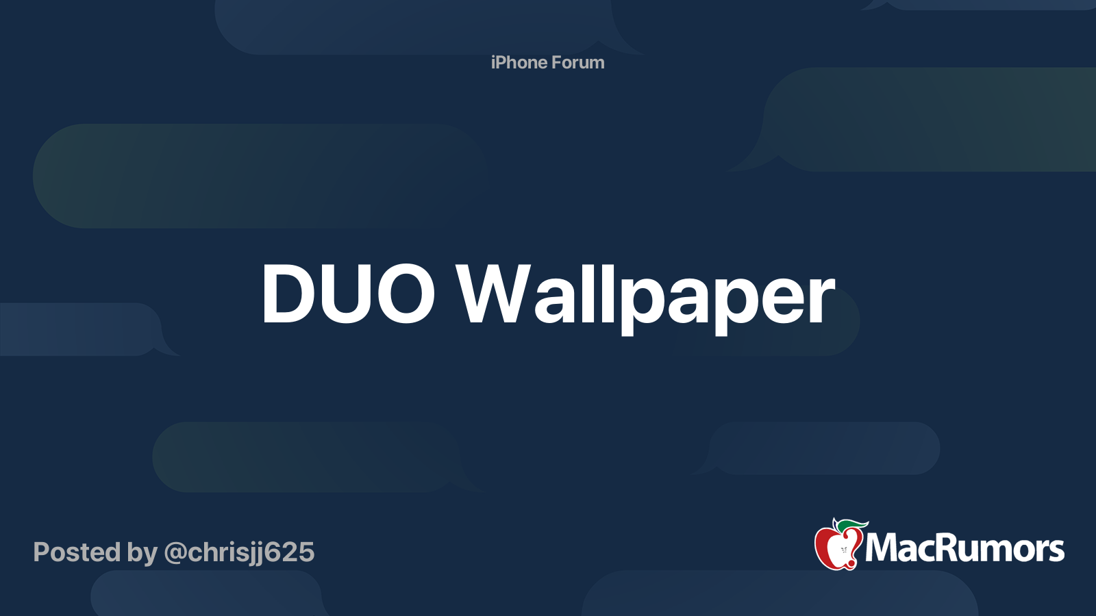 DUO Wallpaper | MacRumors Forums
