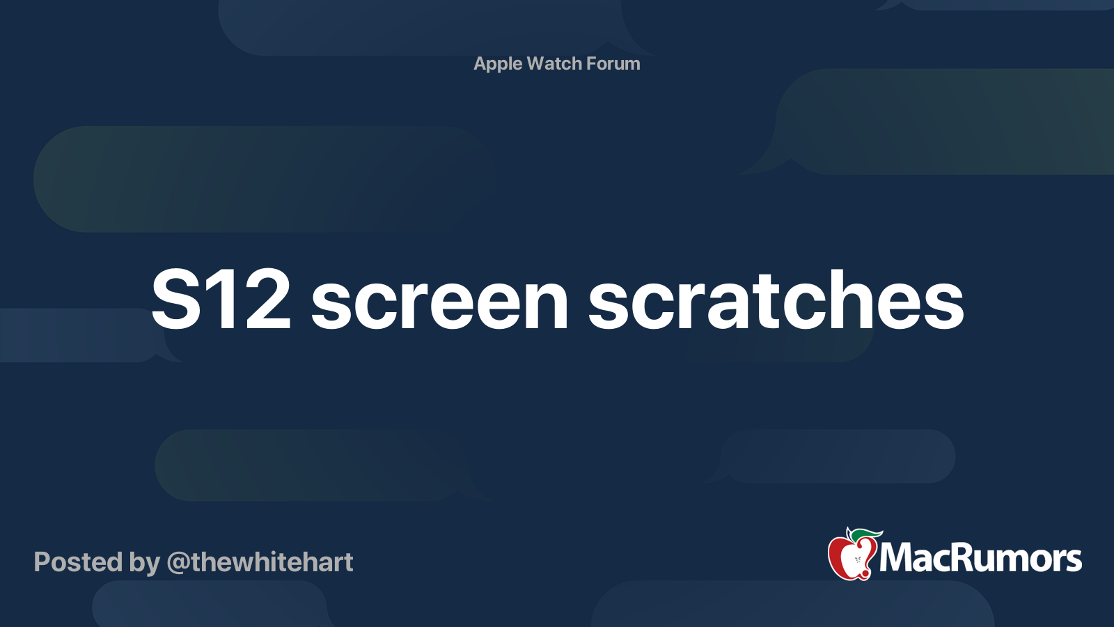 S12 screen scratches | MacRumors Forums
