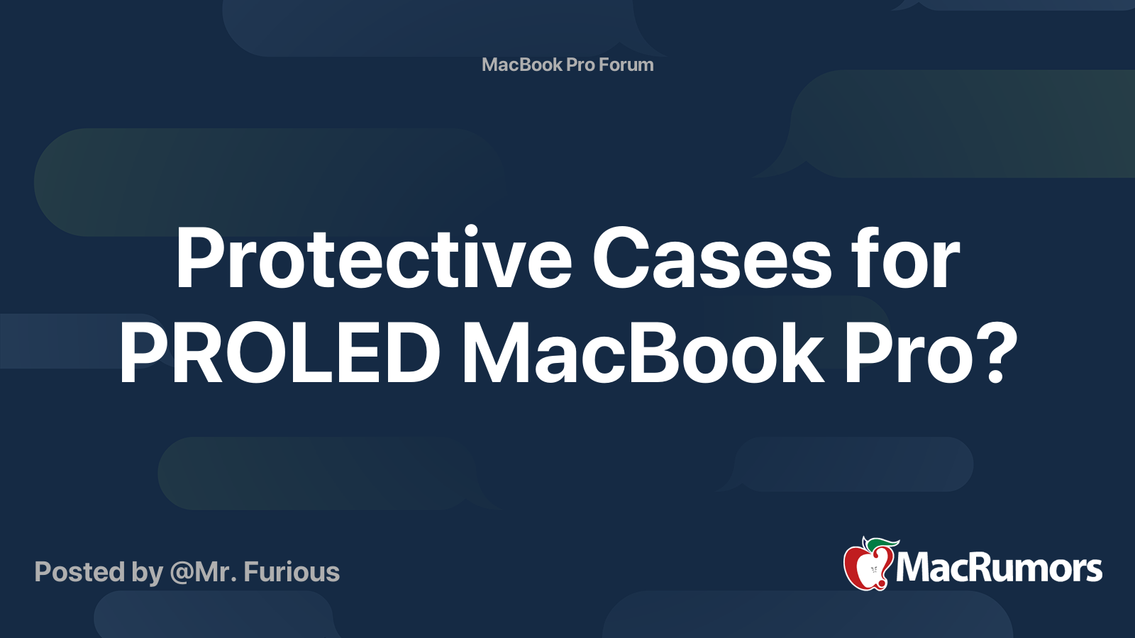 Protective Cases for PROLED MacBook Pro? | MacRumors Forums