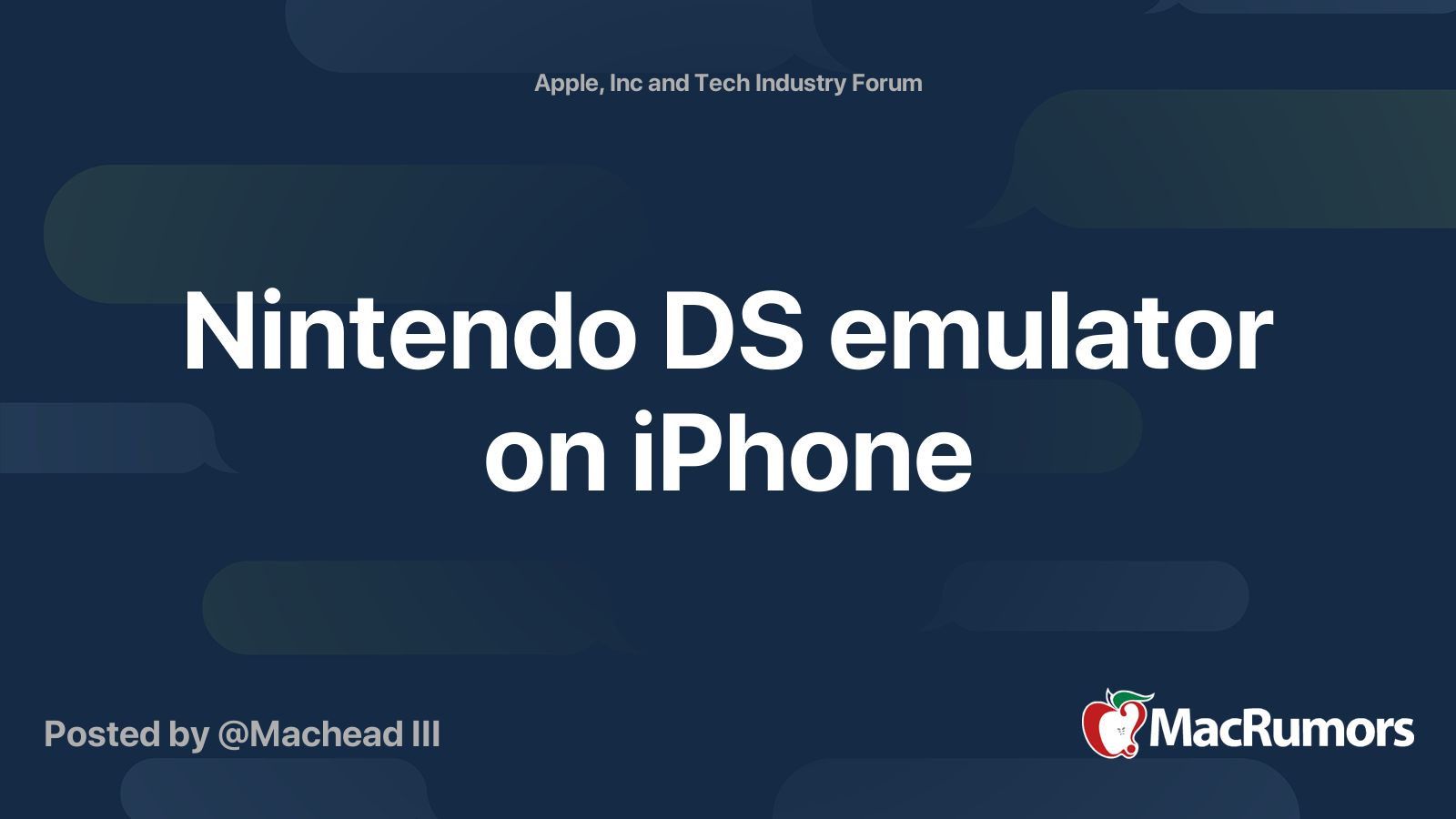 Nintendo Ds Emulator On Iphone Macrumors Forums
