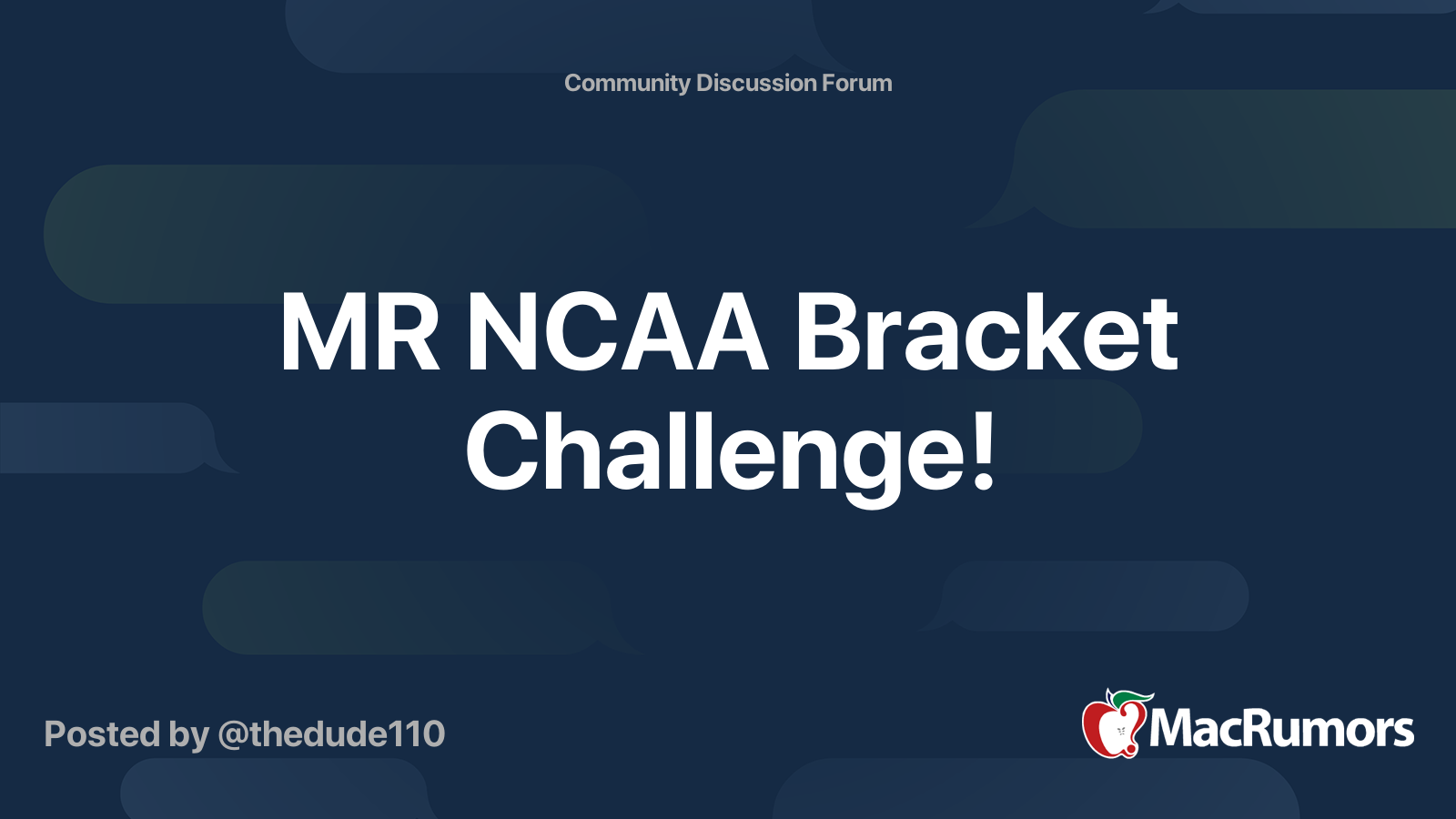 MR NCAA Bracket Challenge! MacRumors Forums