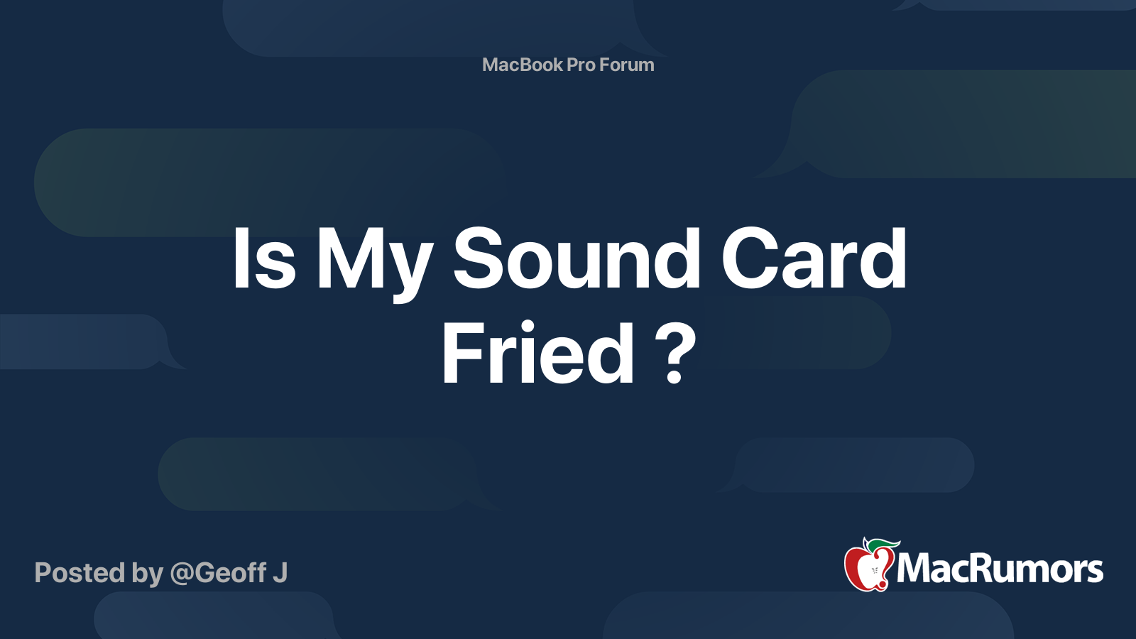 is-my-sound-card-fried-macrumors-forums