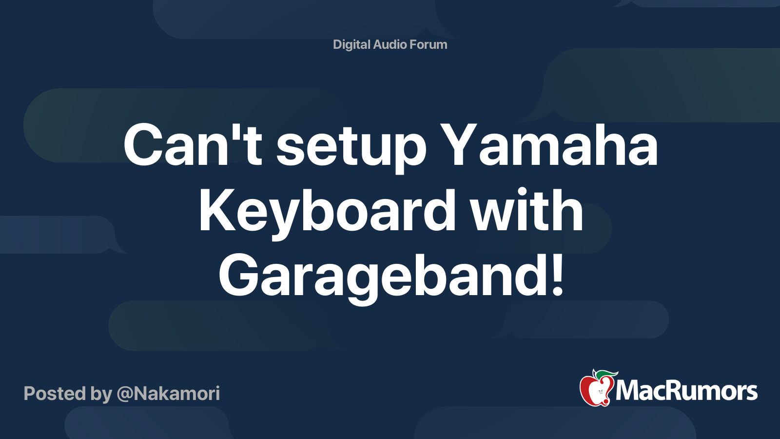 Garageband deals yamaha keyboard