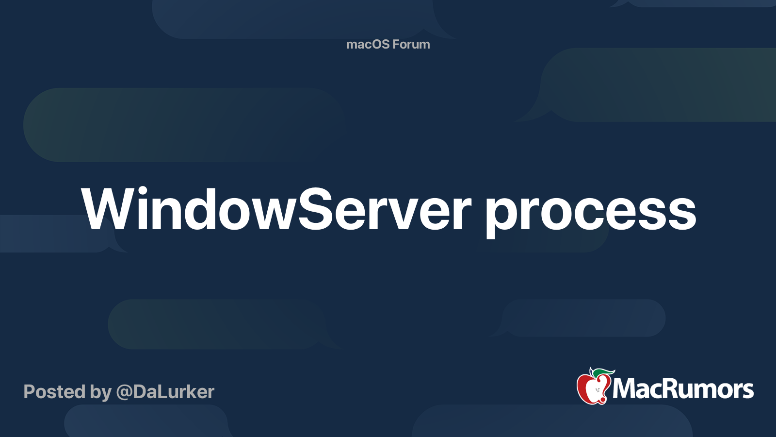 Windowserver mac os процесс что это