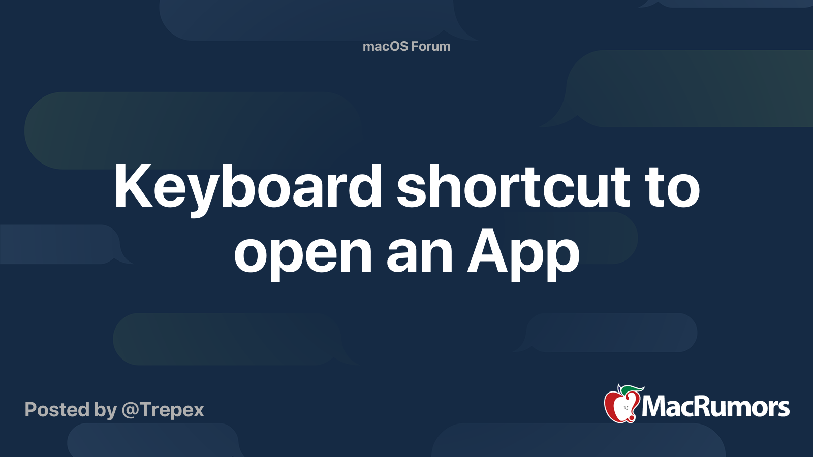 keyboard-shortcut-to-open-an-app-macrumors-forums