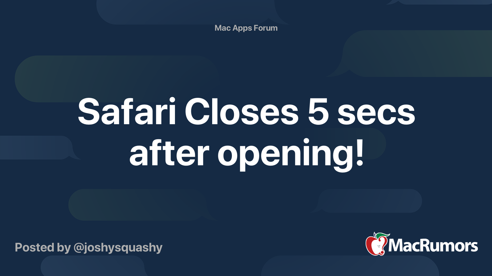 safari closes suddenly