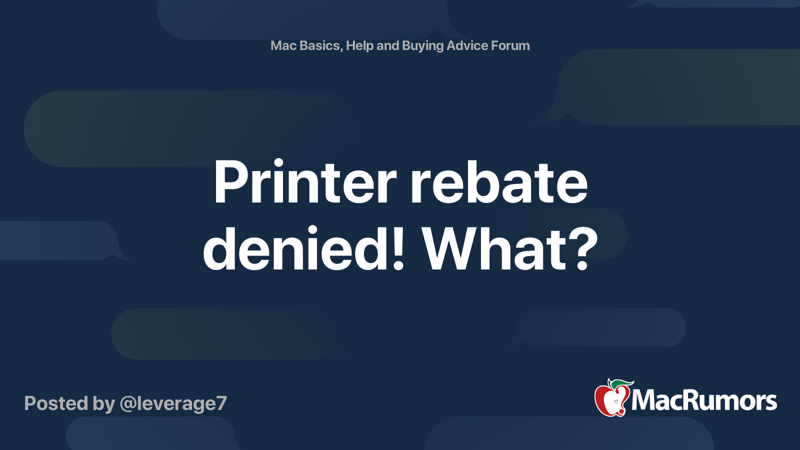 printer-rebate-denied-what-macrumors-forums