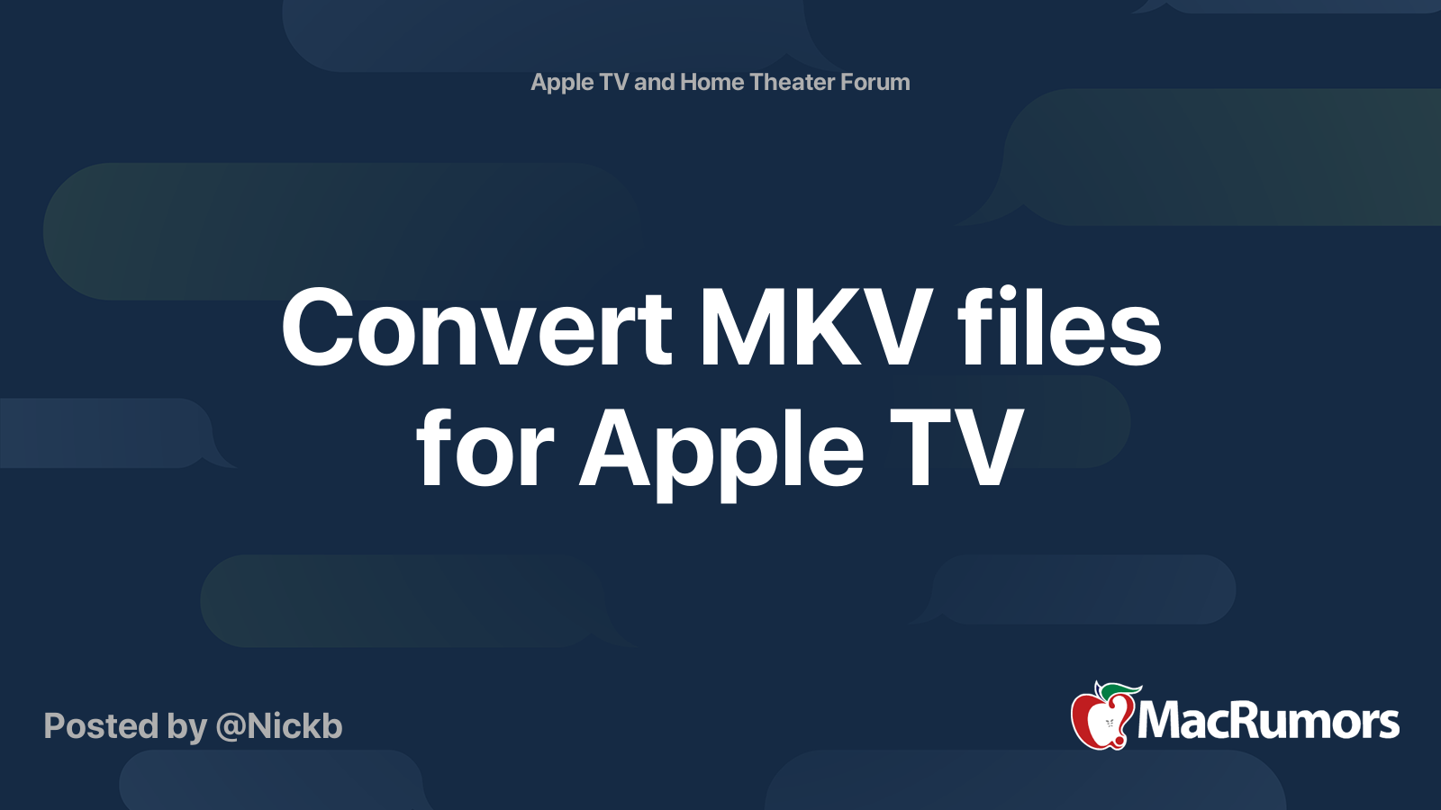 Как смотреть mkv на apple tv