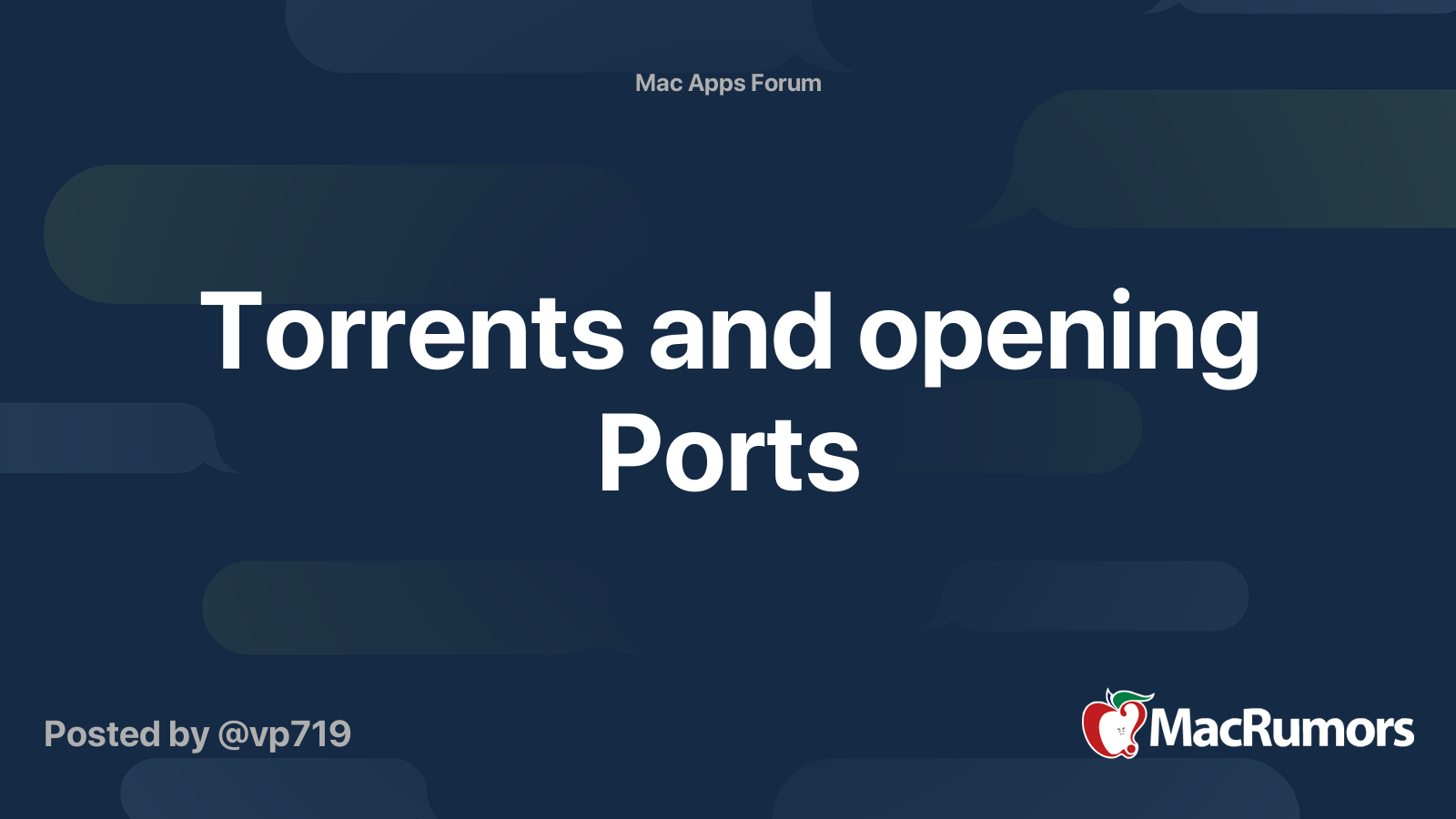 open port for torrent mac