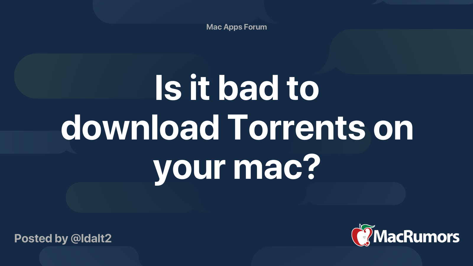 downloading torrents on mac bad