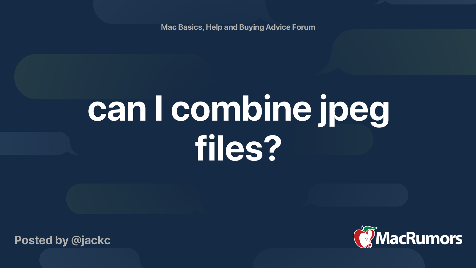 can i combine jpeg files macrumors