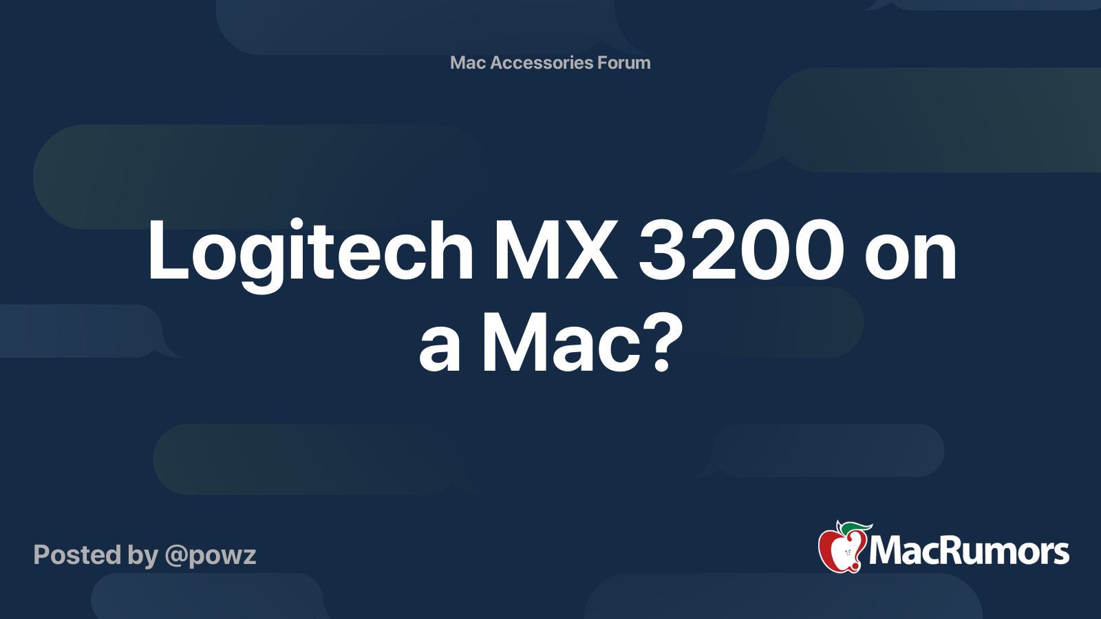 MX 3200 on a Mac? |