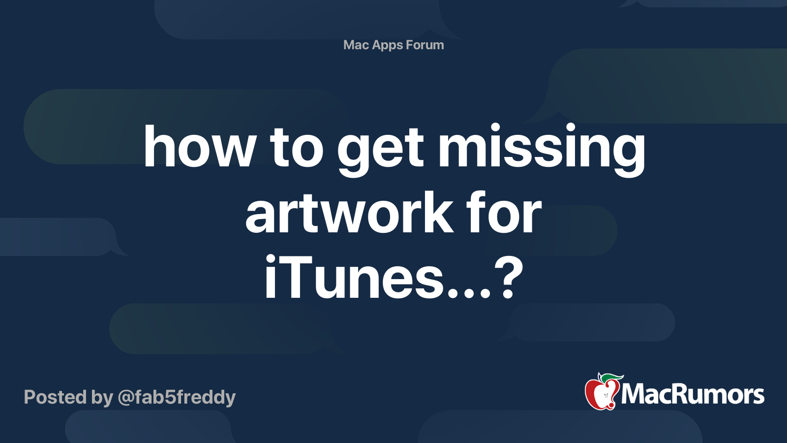 how-to-get-missing-artwork-for-itunes-macrumors-forums