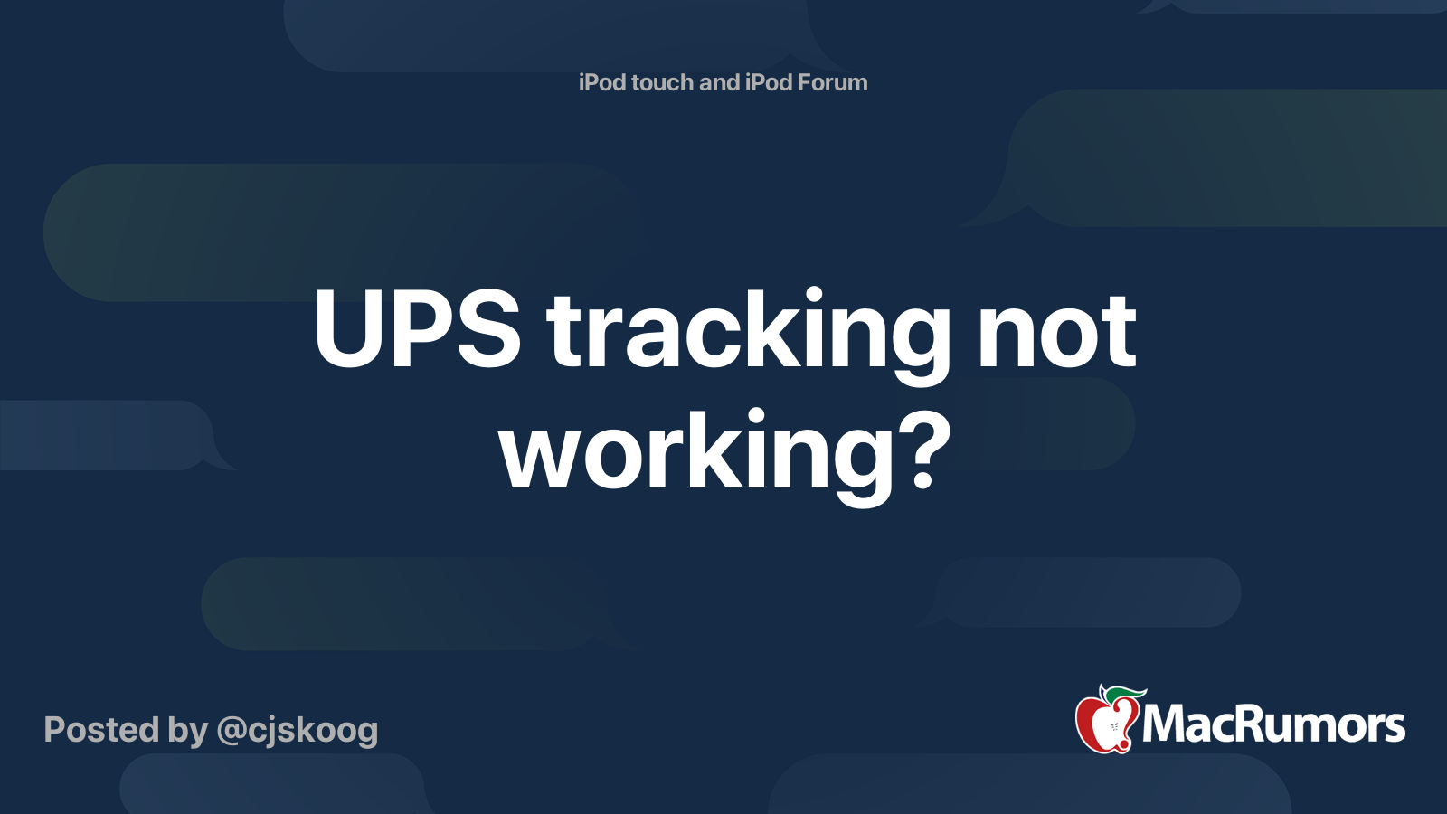 ups-tracking-not-working-macrumors-forums