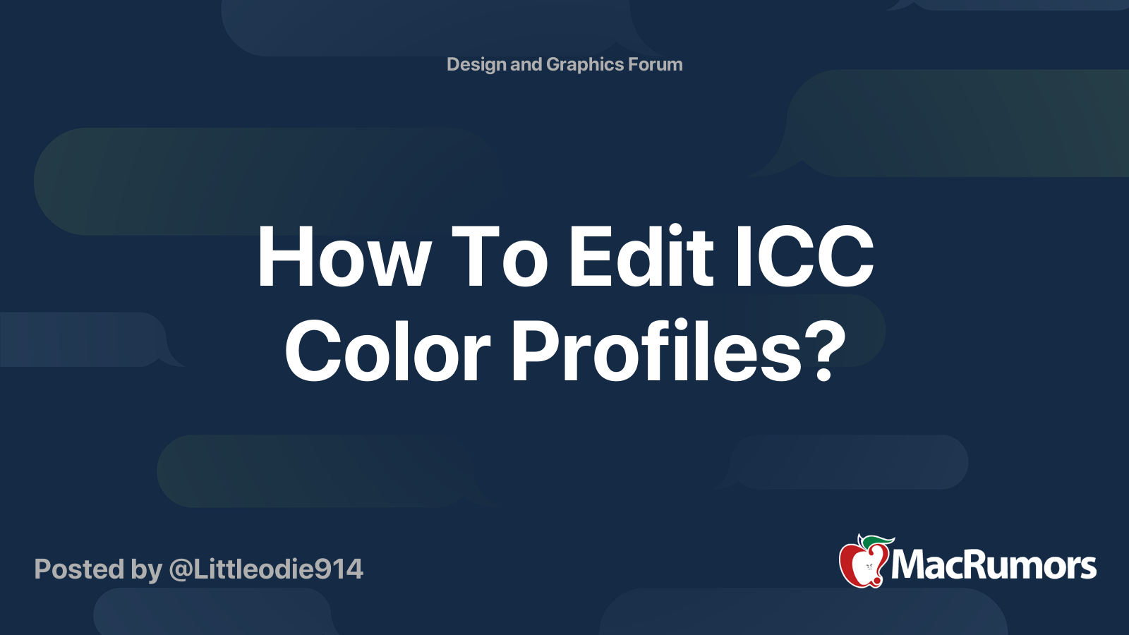 How To Edit Icc Color Profiles Macrumors Forums