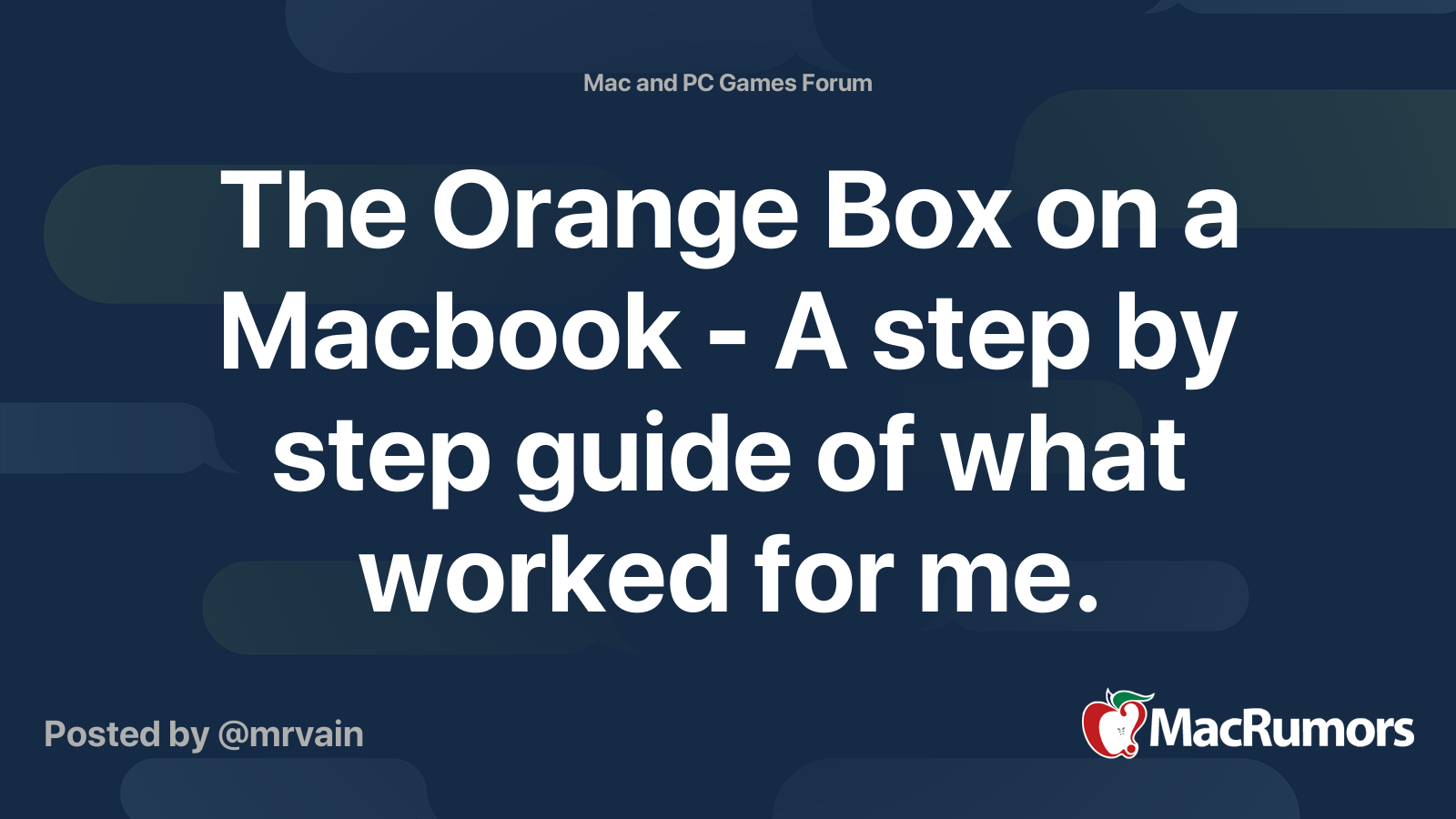 The orange box for macbook