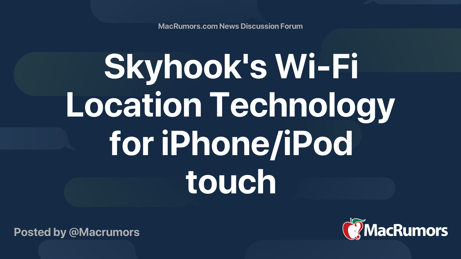 Skyhook's WiFi Location Technology for iPhone/iPod touch MacRumors