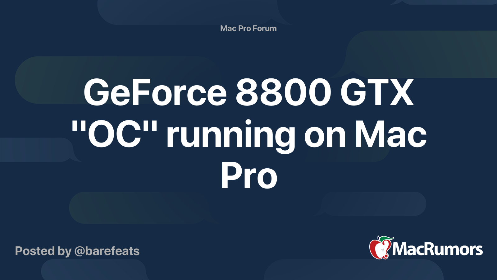 2008 Mac Pro - GeForce 8800 GT vs Radeon HD 2600 XT