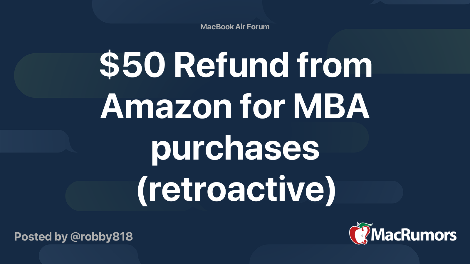 50-refund-from-amazon-for-mba-purchases-retroactive-macrumors-forums