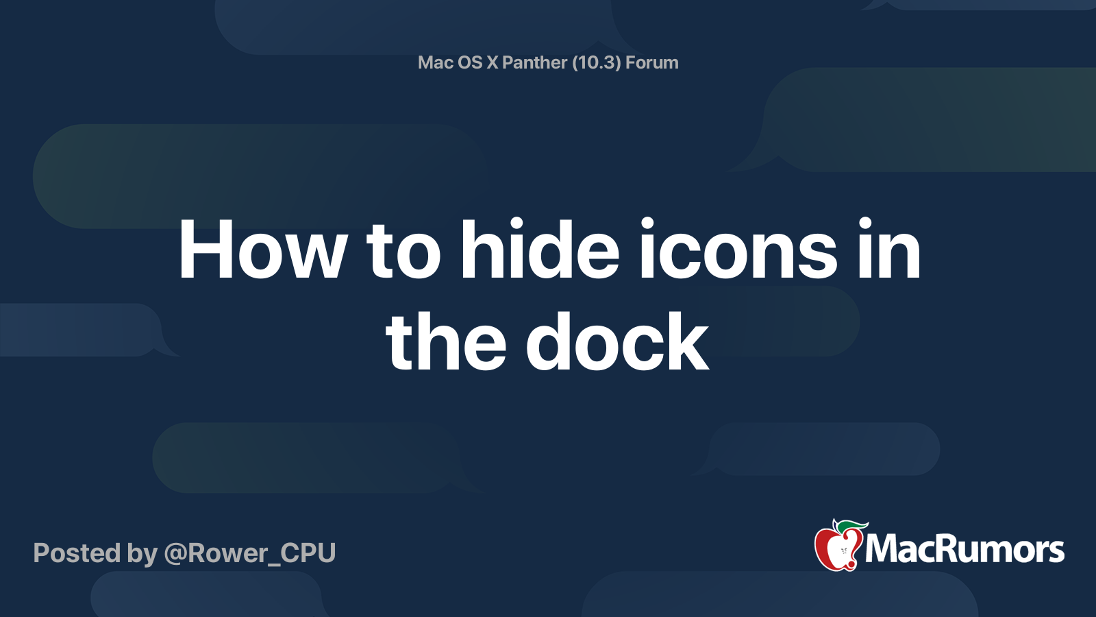 how-to-hide-icons-in-the-dock-macrumors-forums