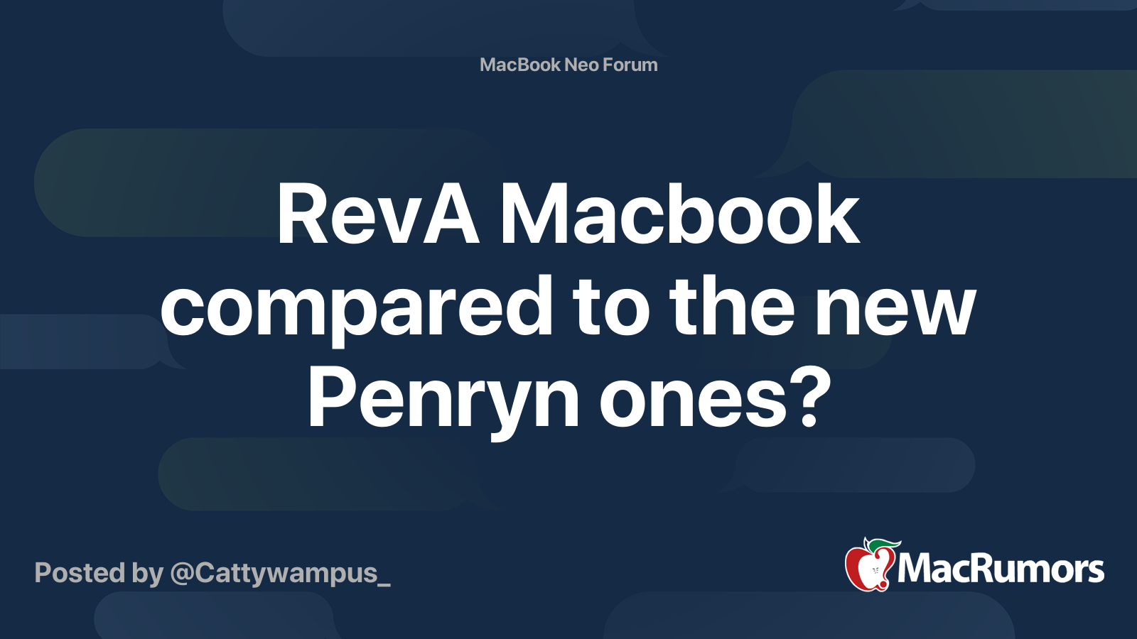 RevA Macbook compared to the new Penryn ones? | MacRumors Forums