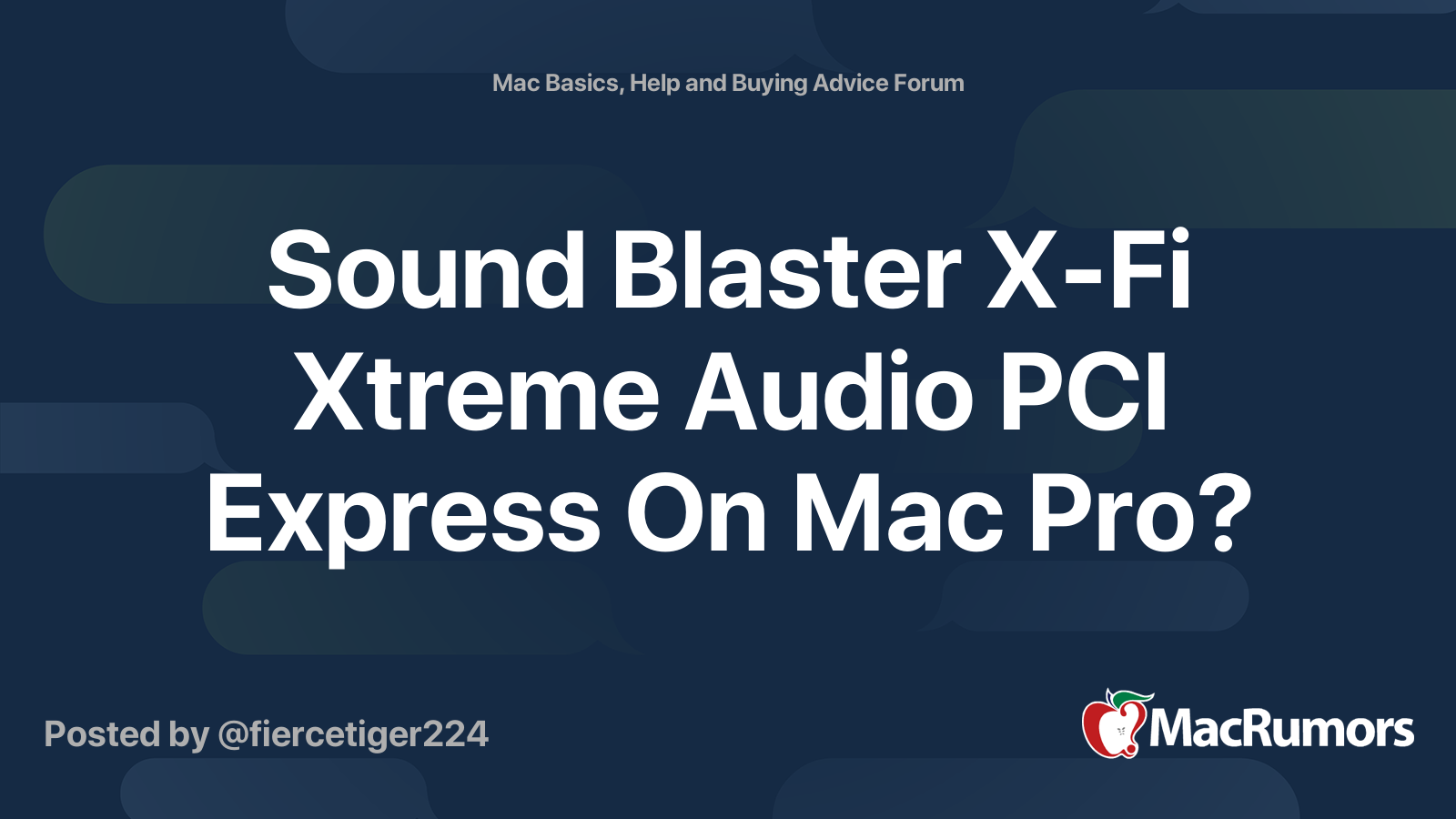 Sound blaster x fi for mac osx