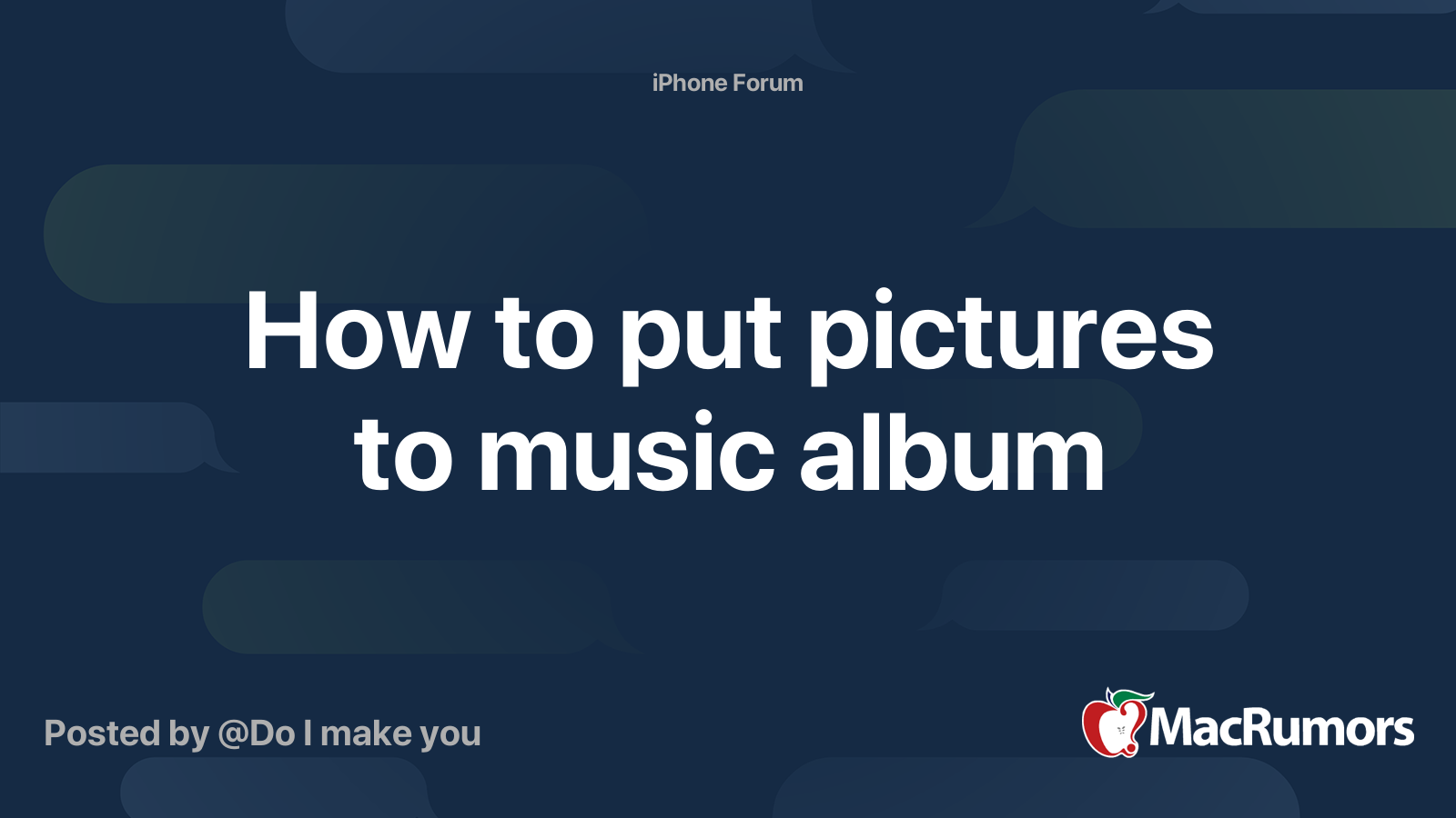 how-to-put-pictures-to-music-album-macrumors-forums