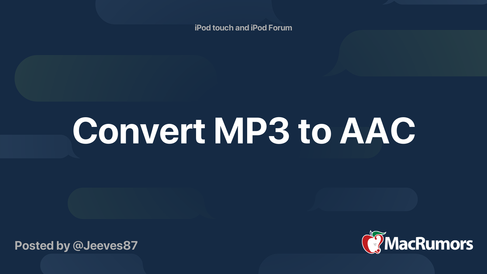 convert aac to mp3 mac
