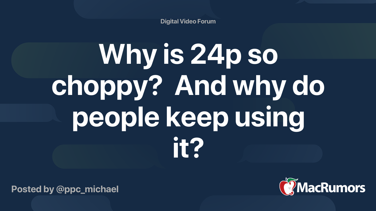 Why is 24fps choppy?