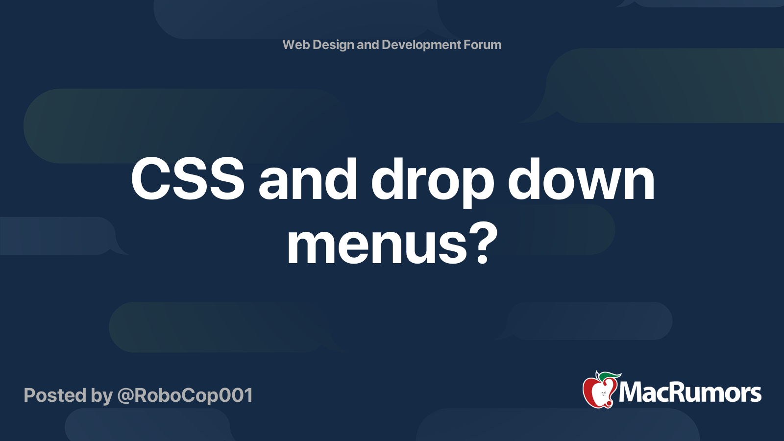 css-and-drop-down-menus-macrumors-forums