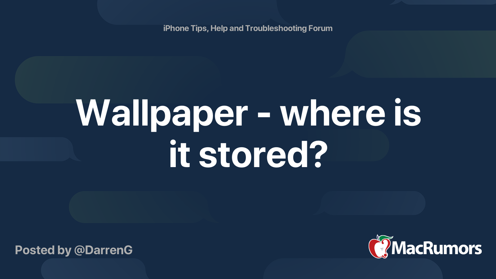 Wallpaper where is it stored? MacRumors Forums