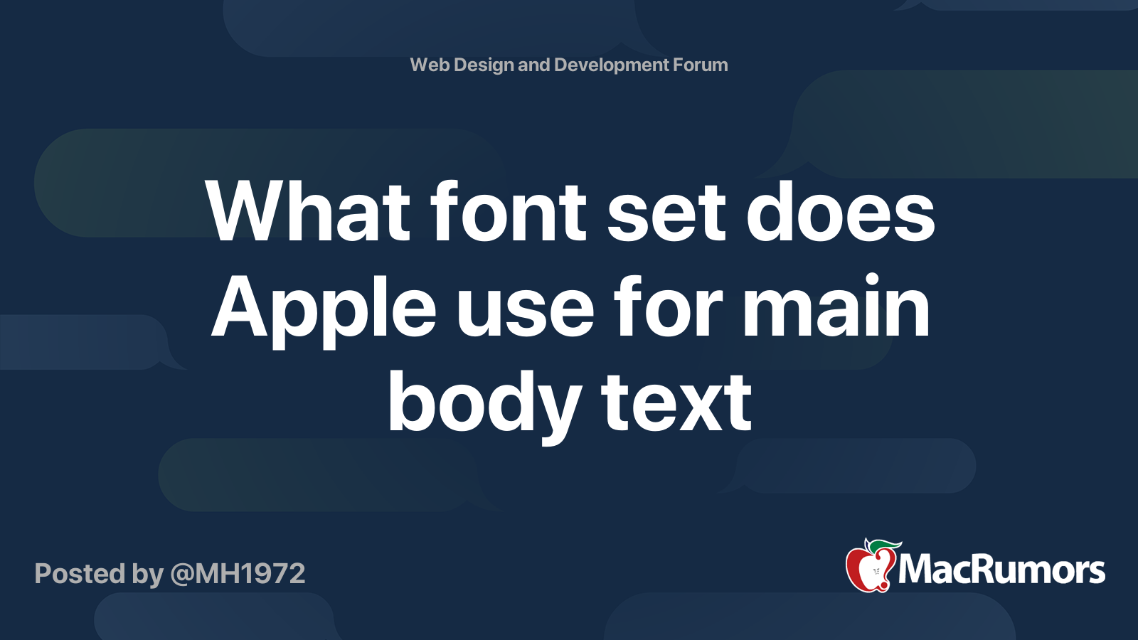 What font set does Apple use for main body text  MacRumors Forums