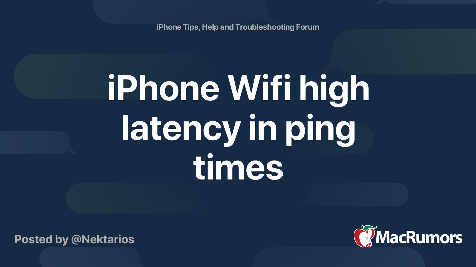 Iphone не отвечает на ping