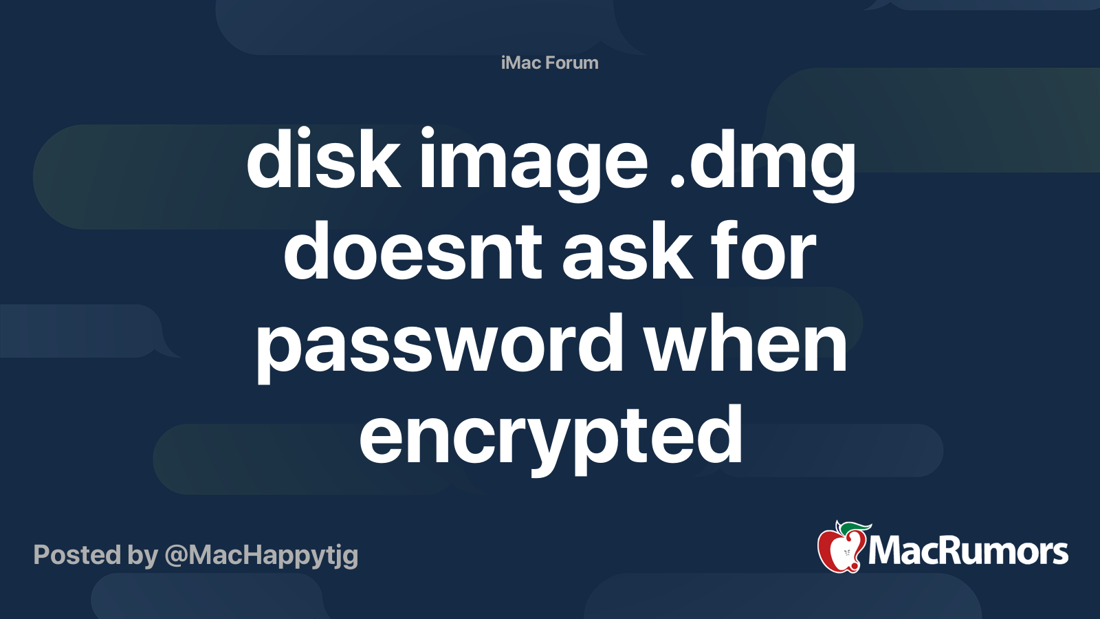 Disk image .dmg does not ask for password when encrypted pdf