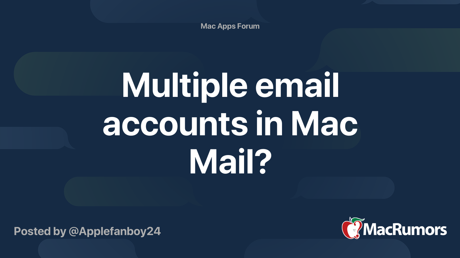 add multiple mail accounts mac