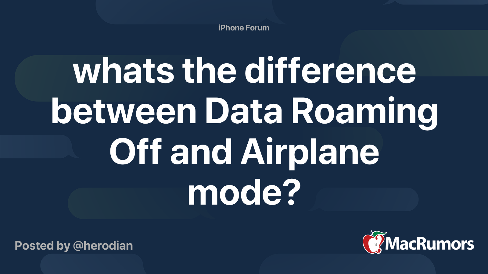 What is the difference between airplane mode and data roaming?