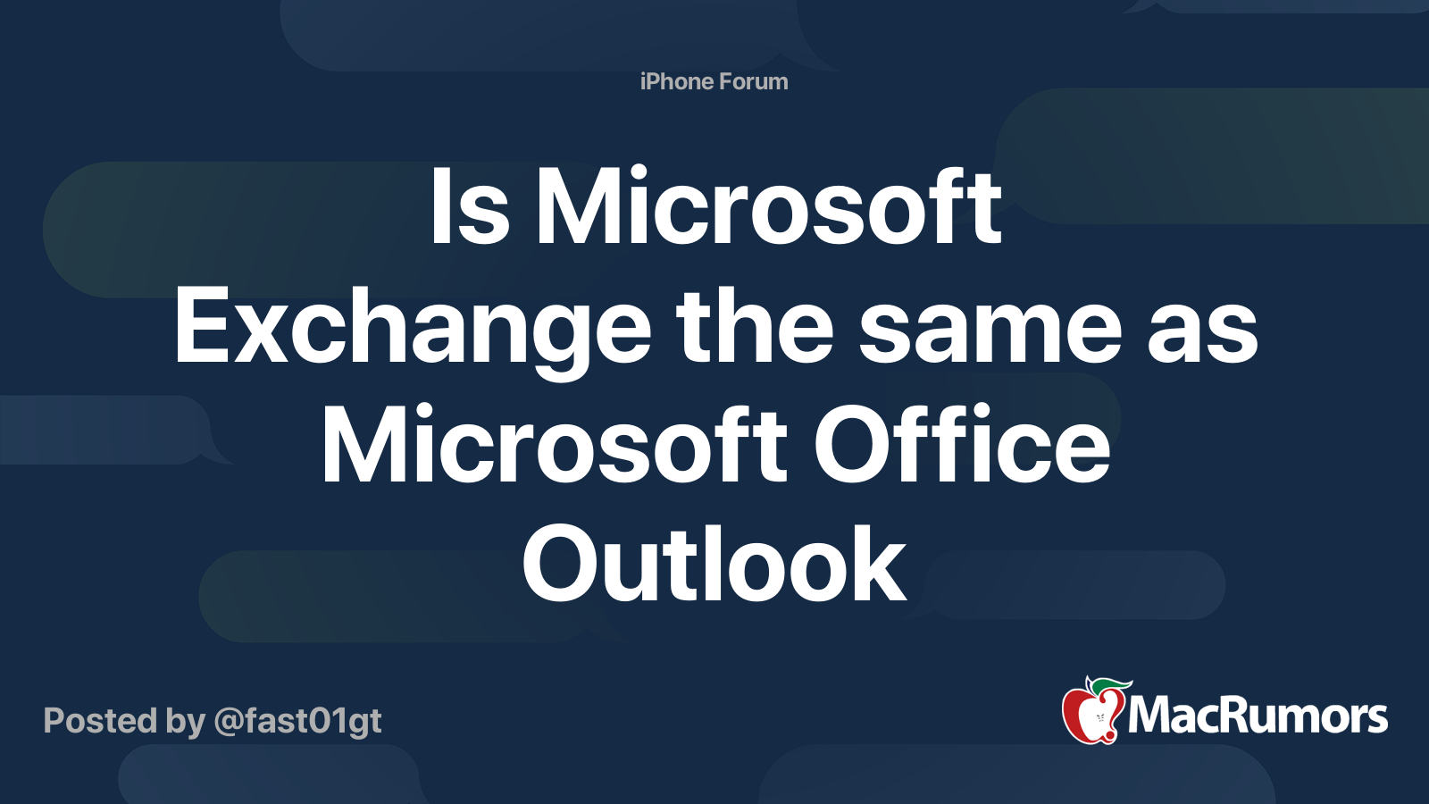 is-microsoft-exchange-the-same-as-microsoft-office-outlook-macrumors