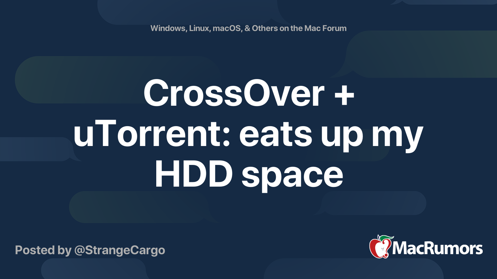 Crossover Torrent Mac