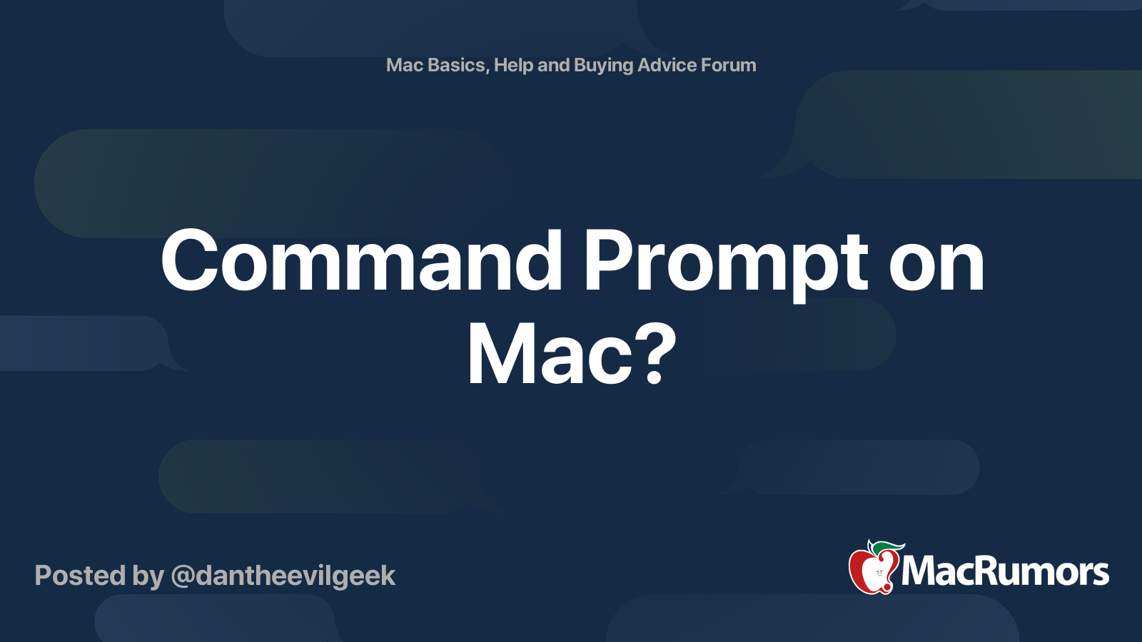 comand prompt on mac