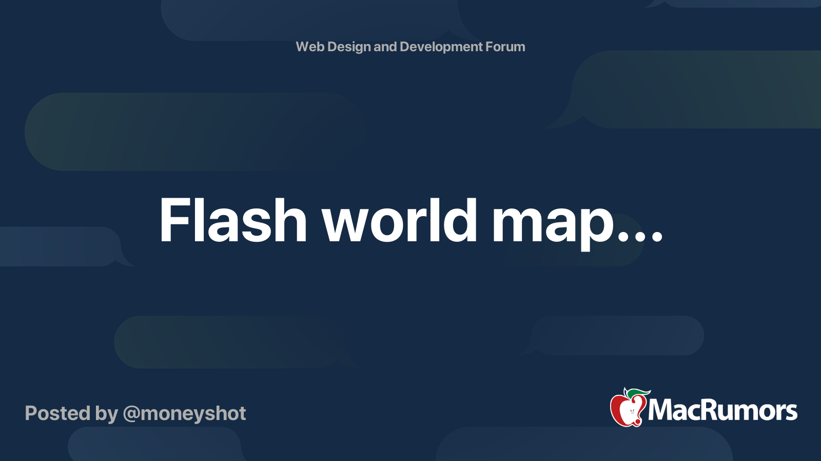 Flash world map... | MacRumors Forums